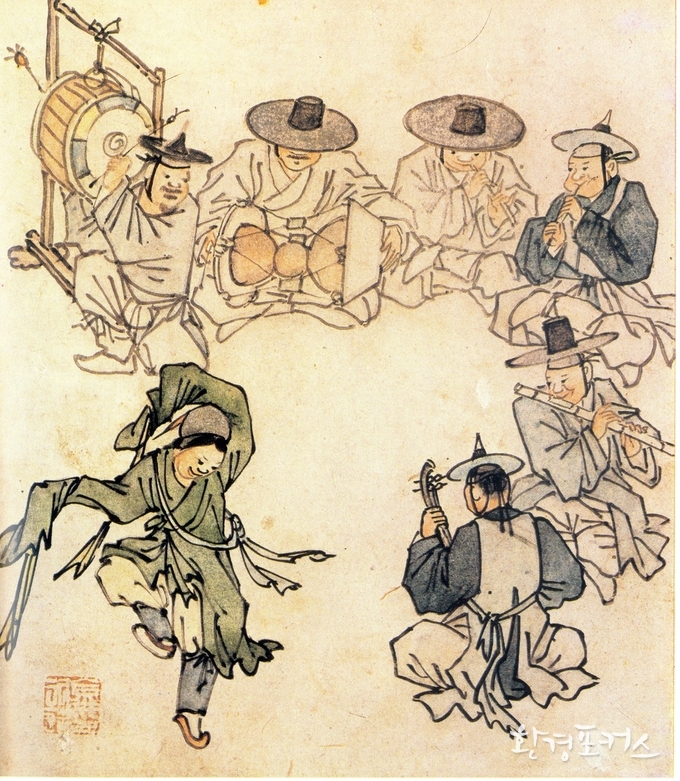 김홍도의 『삼현육각』