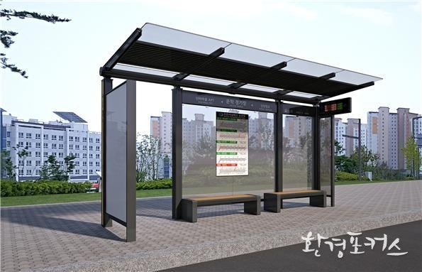 인천시 표준디자인 버스승강장(쉘터) - 기본형