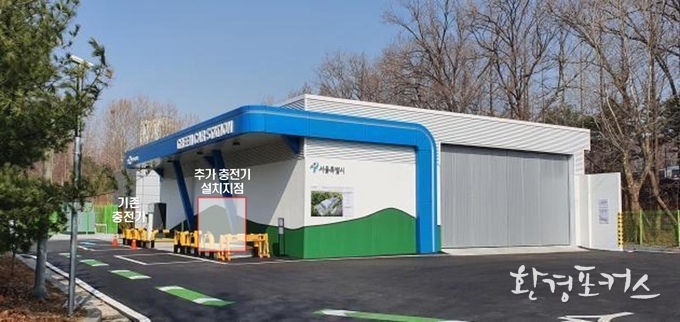 양재 수소충전소 전경