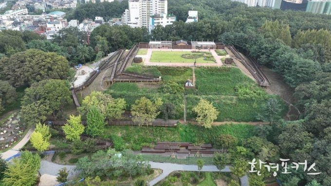 오금공원 배수지 상부 공원 전경사진