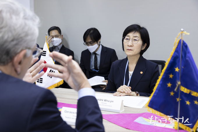 EU 조세총국장과 면담 <사진= 환경부 제공>