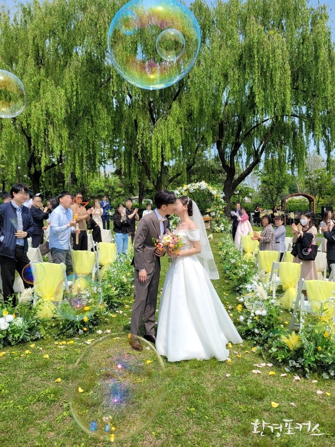 용산가족공원 내 그린웨딩 사진