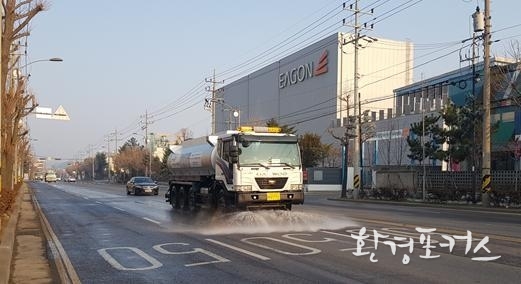 고압살수차