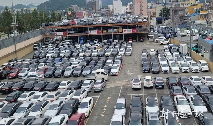 중고자동차매매업체 현장 사진