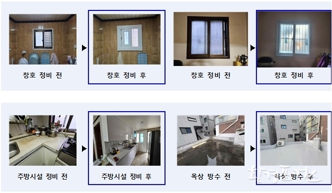2024년 안심집수리 보조사업 정비 전후